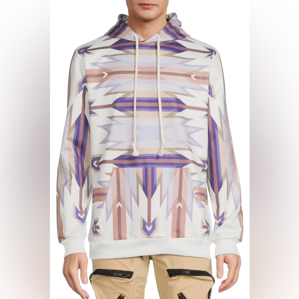 American Stitch Geometric Hoodie, sz S